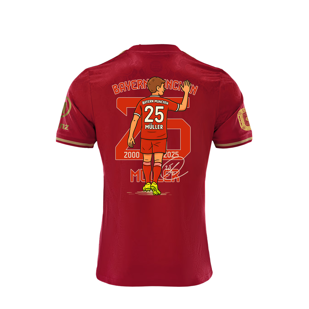(S-4XL) 2025 Thomas Müller Bayern Munich 125 Anniversary Kit 1:1 Thai Quality