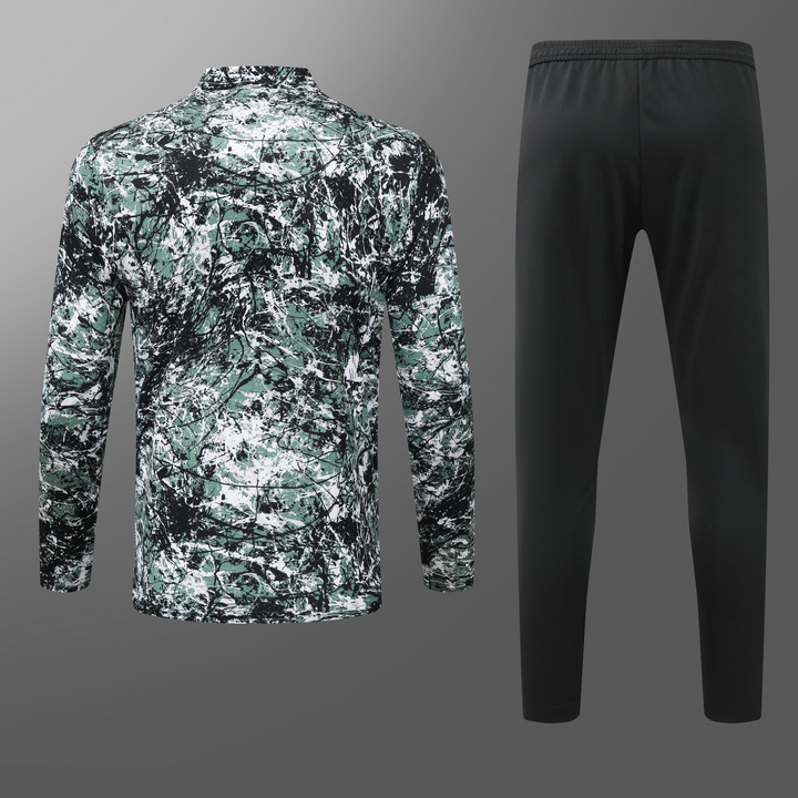 24/25 Manchester United green half-print training suit 1:1 Thai quality