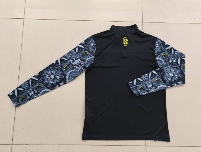 24/25 Brazil Black Special Edition Half-zip Training Jersey 1:1 Thai quality
