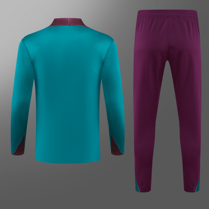 24/25 Paris green half-zip training suit 1:1 Thai quality