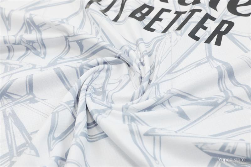 24/25 Real Madrid White Special Short Sleeve Jersey+Shorts  1:1 Thai quality