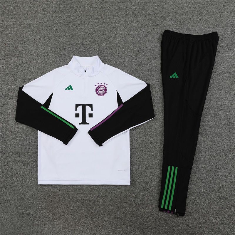 24/25 Bayern White half-pull training suit 1:1 Thai quality