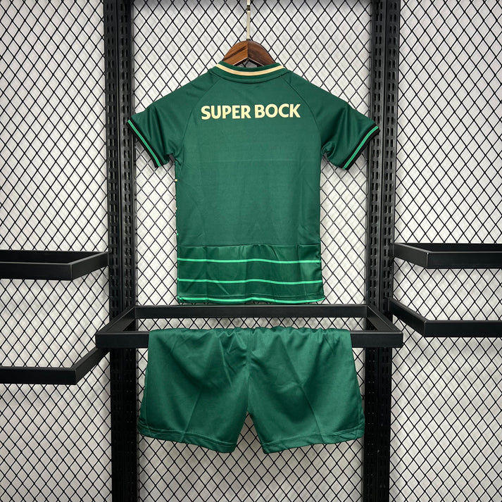 Kids 24/25 Sporting Lisbon Away Football Shirt 1:1 Thai Quality