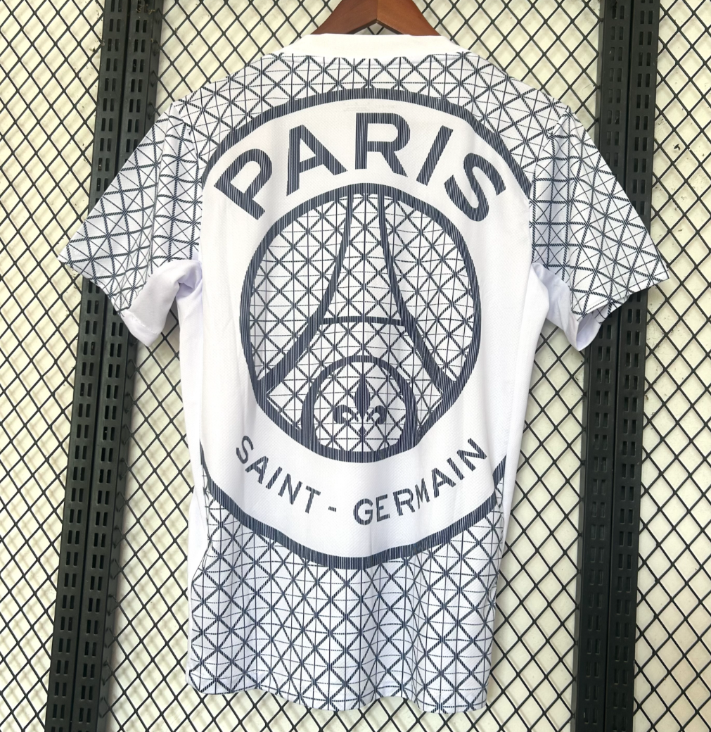 25/26 Paris pre-match white jersey 1:1 Thai Quality