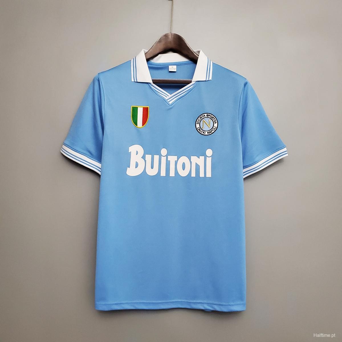 Retro Napoli 86/87 home Soccer Jersey 1:1 Thai Quality