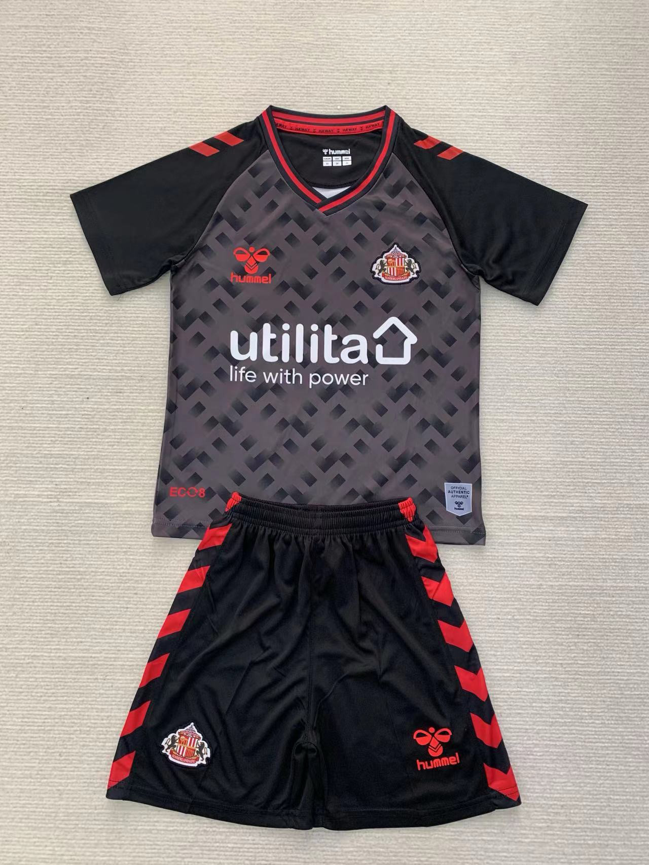 2024/2025 Sunderland GK Black Football Shirt 1:1 Thai Quality Kids Size