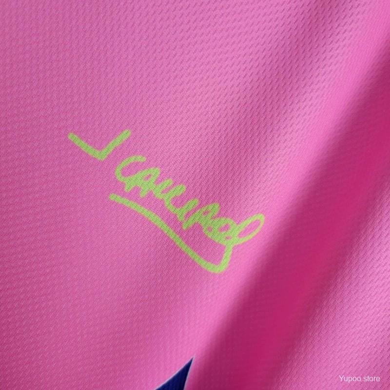 1992/93 Retro  Mexico Goalkeeper CAMPOS 1 Home Pink Jersey