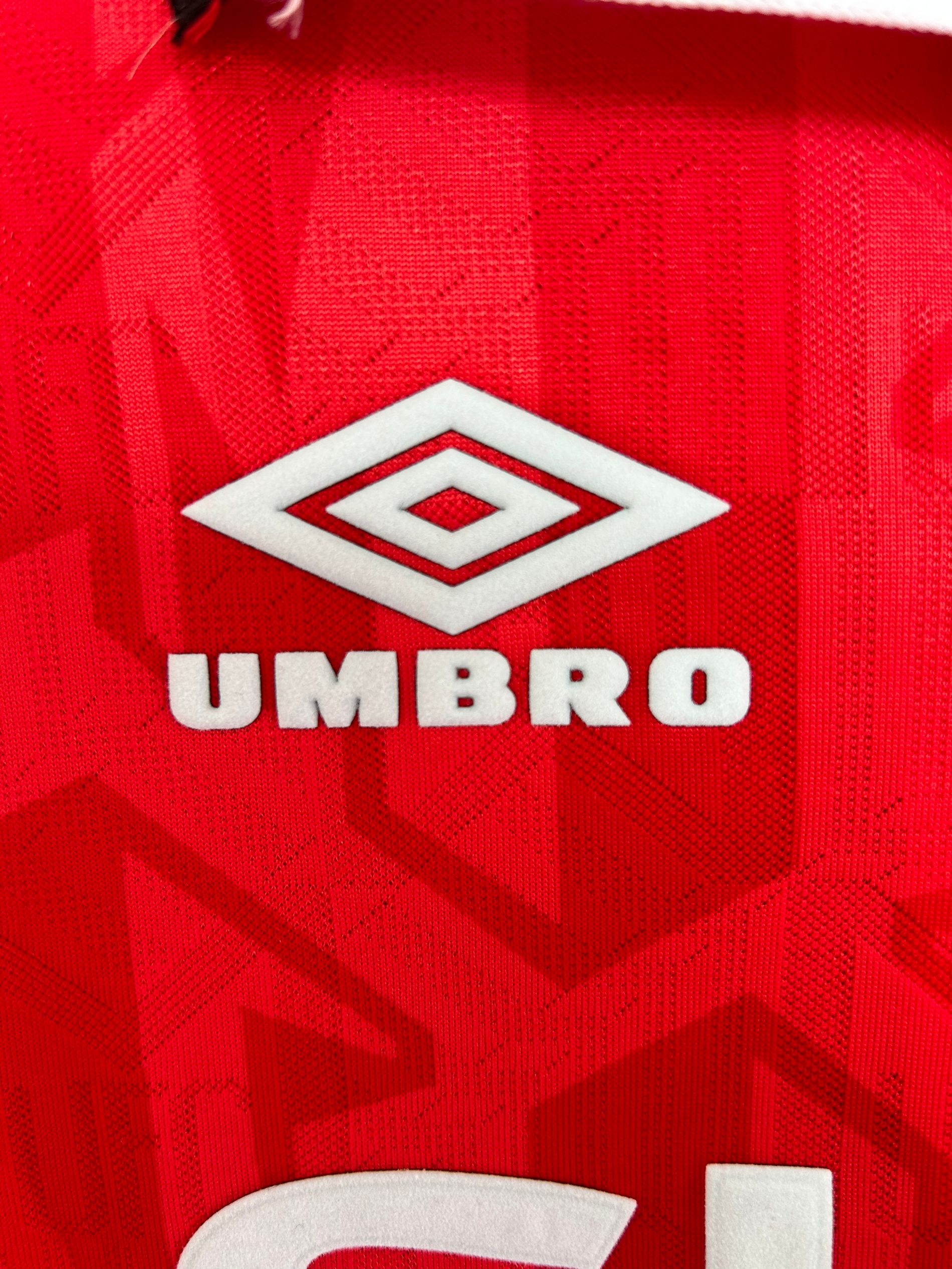 1992-94 Retro Manchester United Home Long Sleeve Football Jersey 1:1 Thai Quality