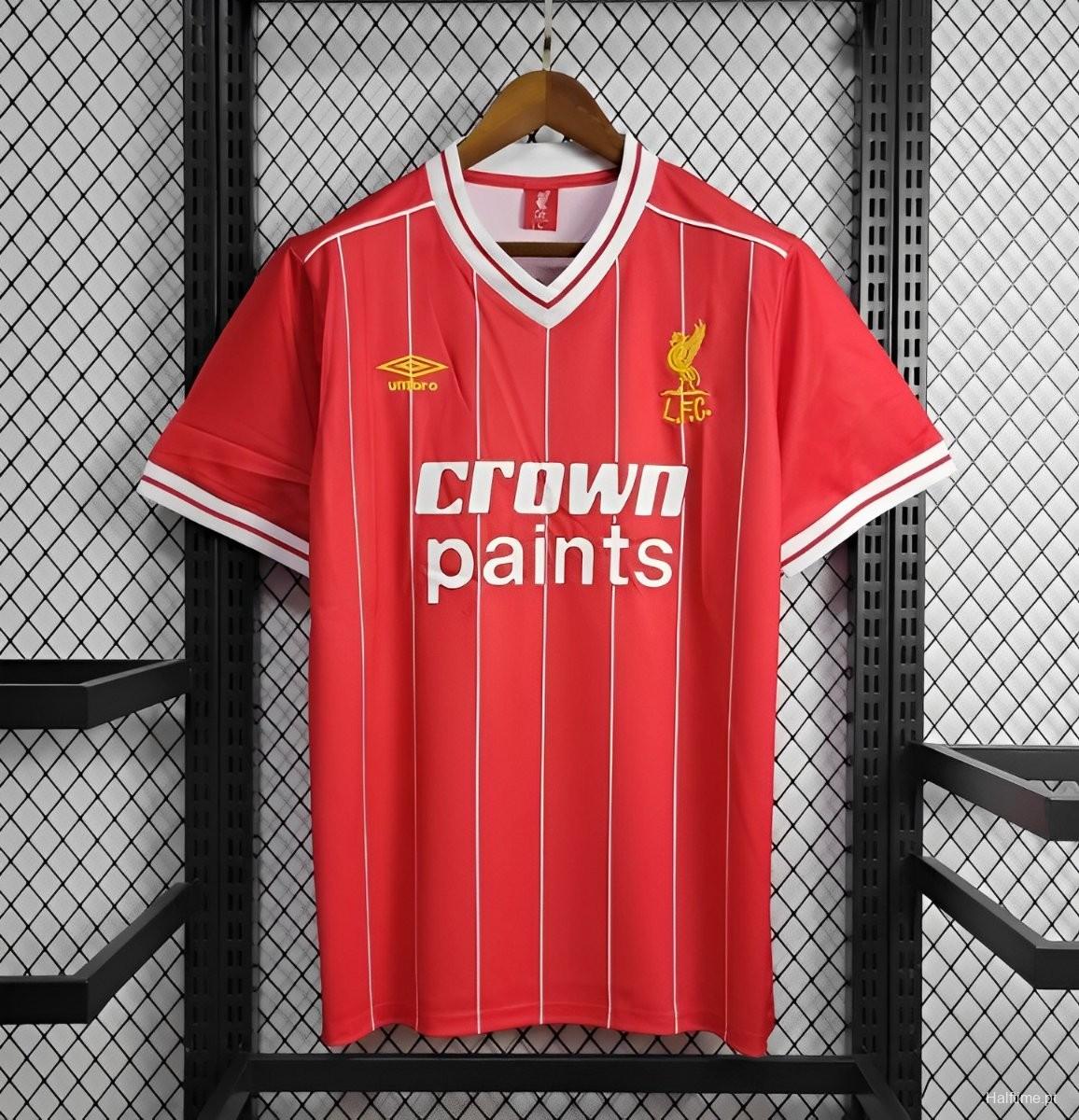 81/84 Retro LFC Home Football Shirt 1:1 Thai Quality