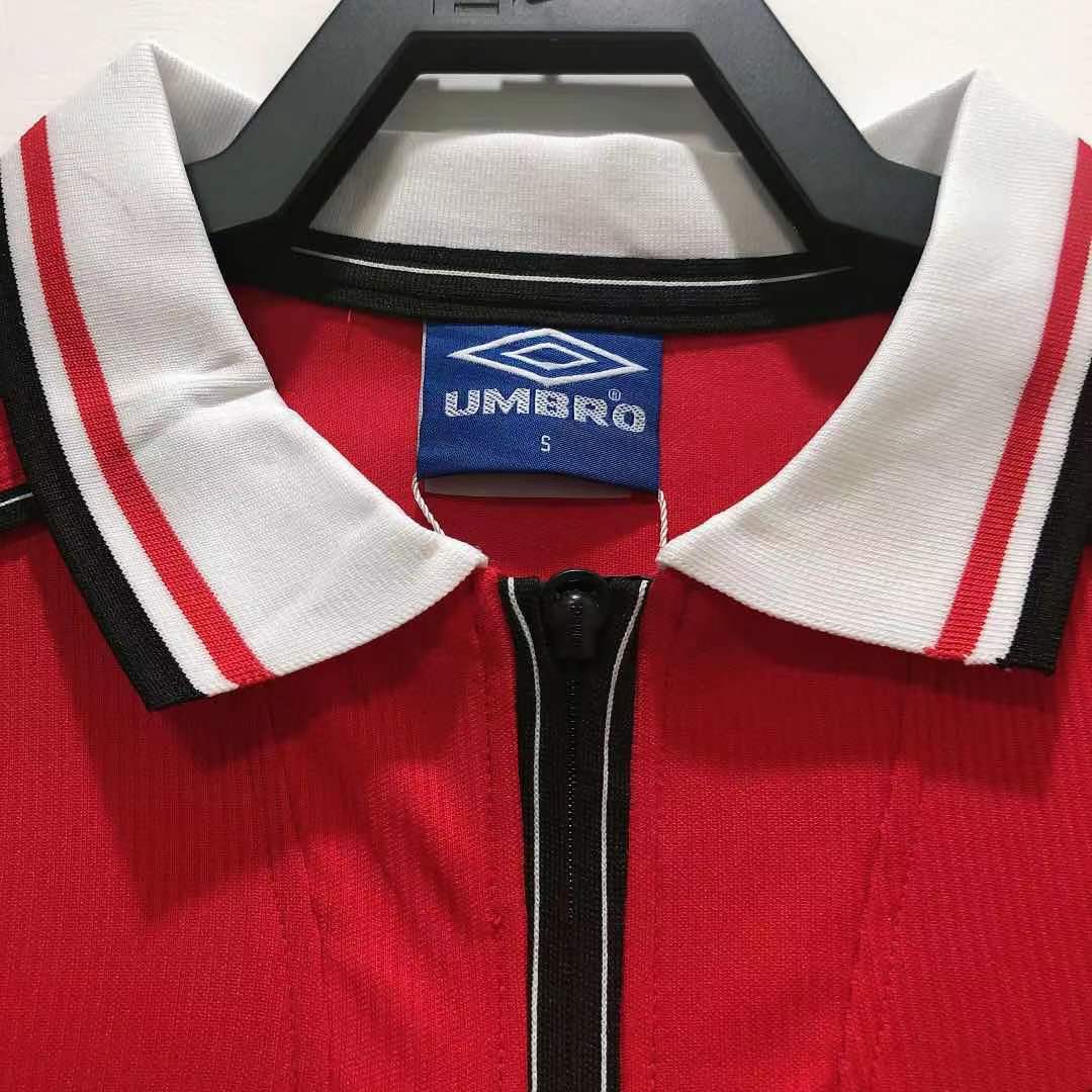 1998-99 Retro Manchester United Home Football Jersey 1:1 Thai Quality