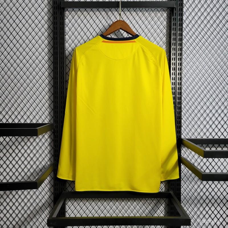 08/09 Retro Long Sleeve Barcelona Away Football Shirt 1:1 Thai Quality