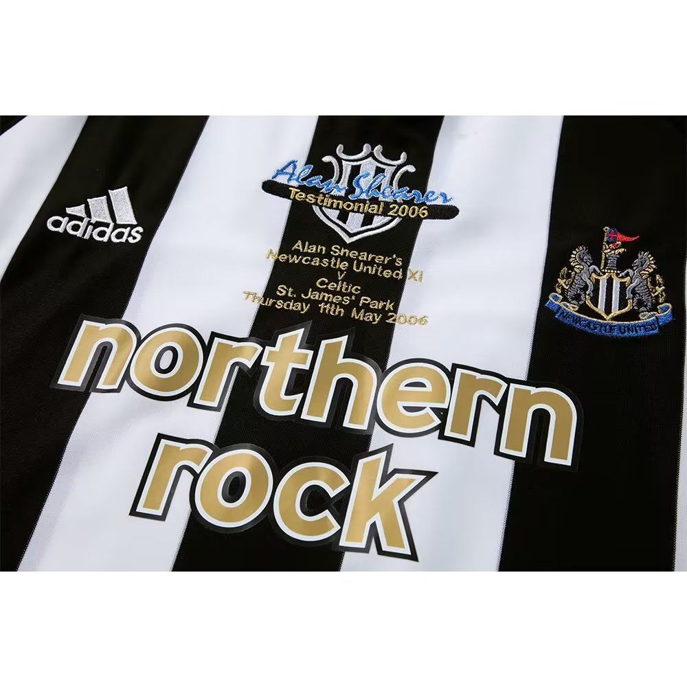 2006 Newcastle United Retro Home Shirt  'Alan Shearer's Testimonial' 1:1 Thai quality