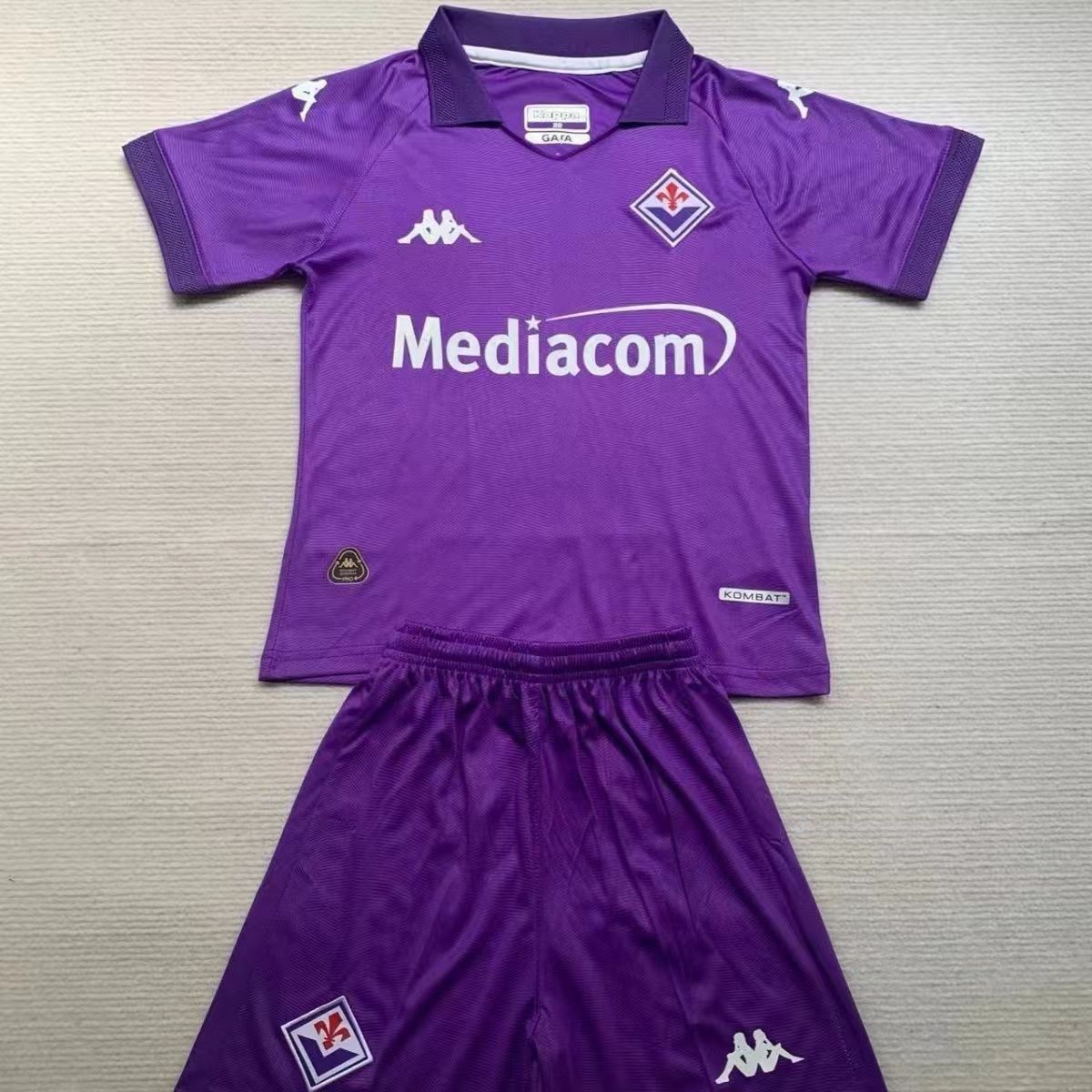 Kids 2024/2025 Fiorentina Home Soccer Jersey 1:1 Thai Quality
