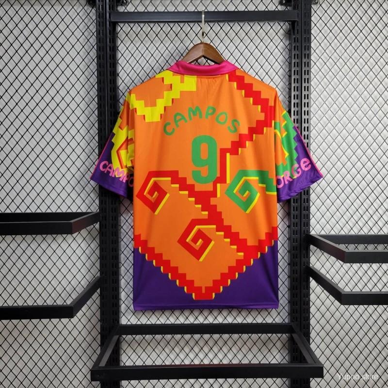 1995 Retro  Mexico CAMPOS 9 Home Orange Jersey