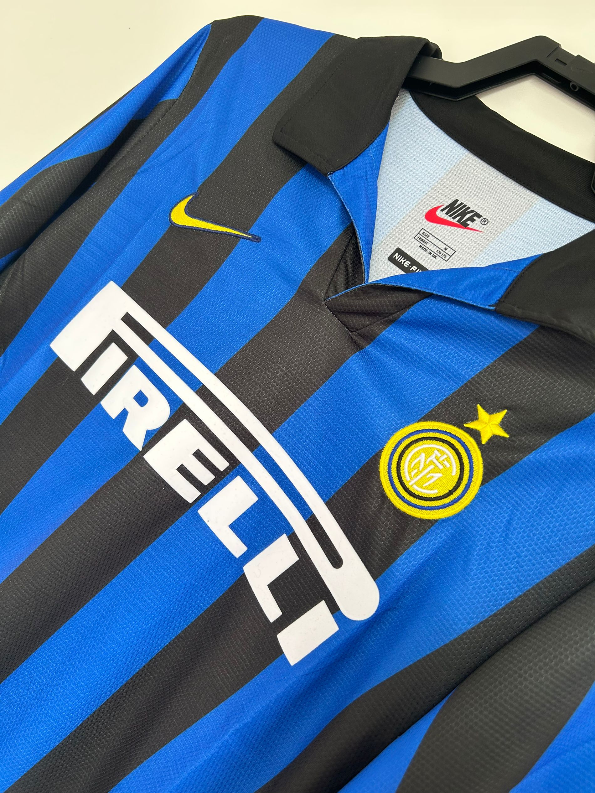 1998-99 Retro Inter Milan Home Long Sleeve Football Jersey 1:1 Thai Quality