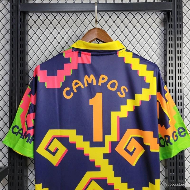 1995 Retro  Mexico Goalkeeper Campos Jersey
