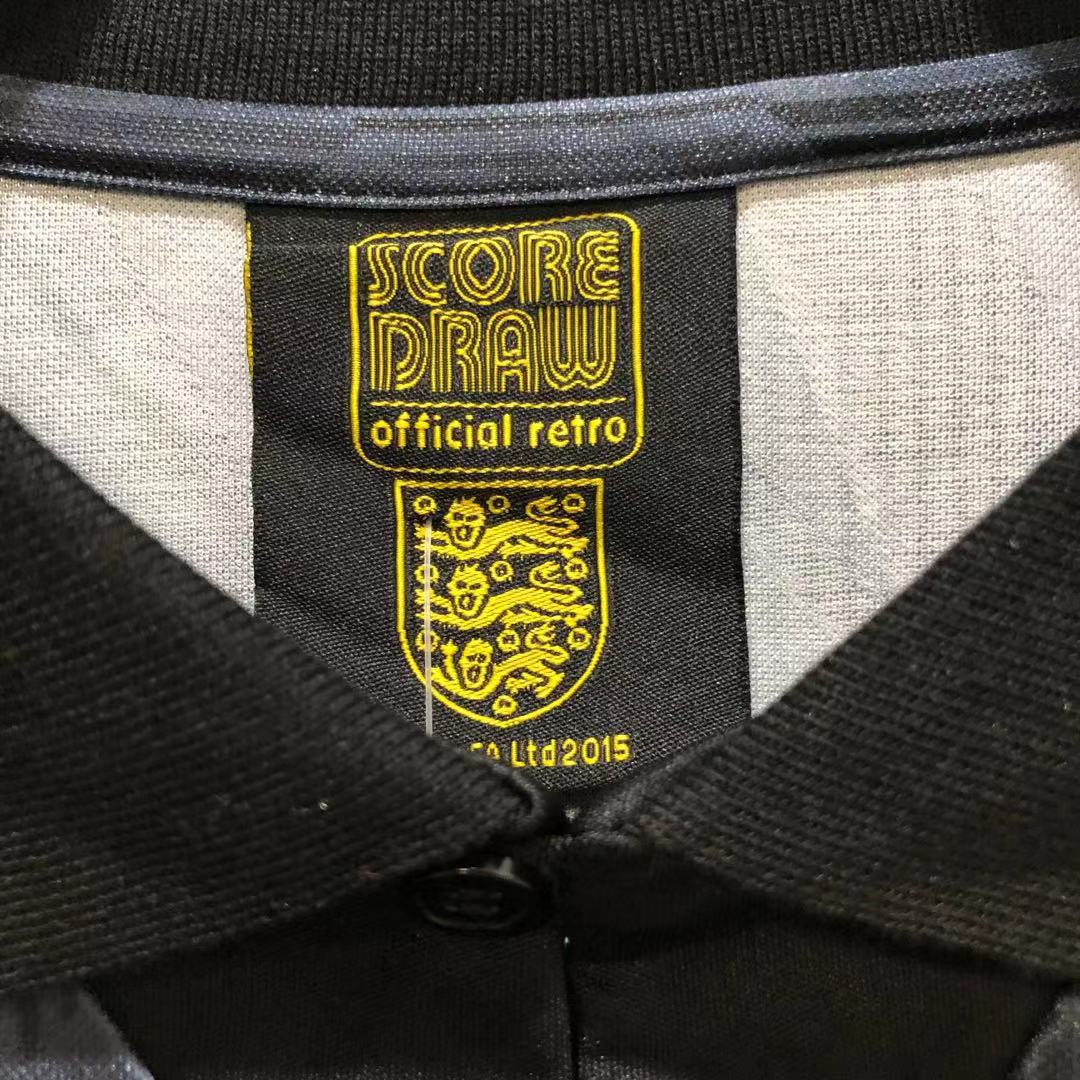 (No logo) 1990 retro England away football jersey 1:1 Thailand quality