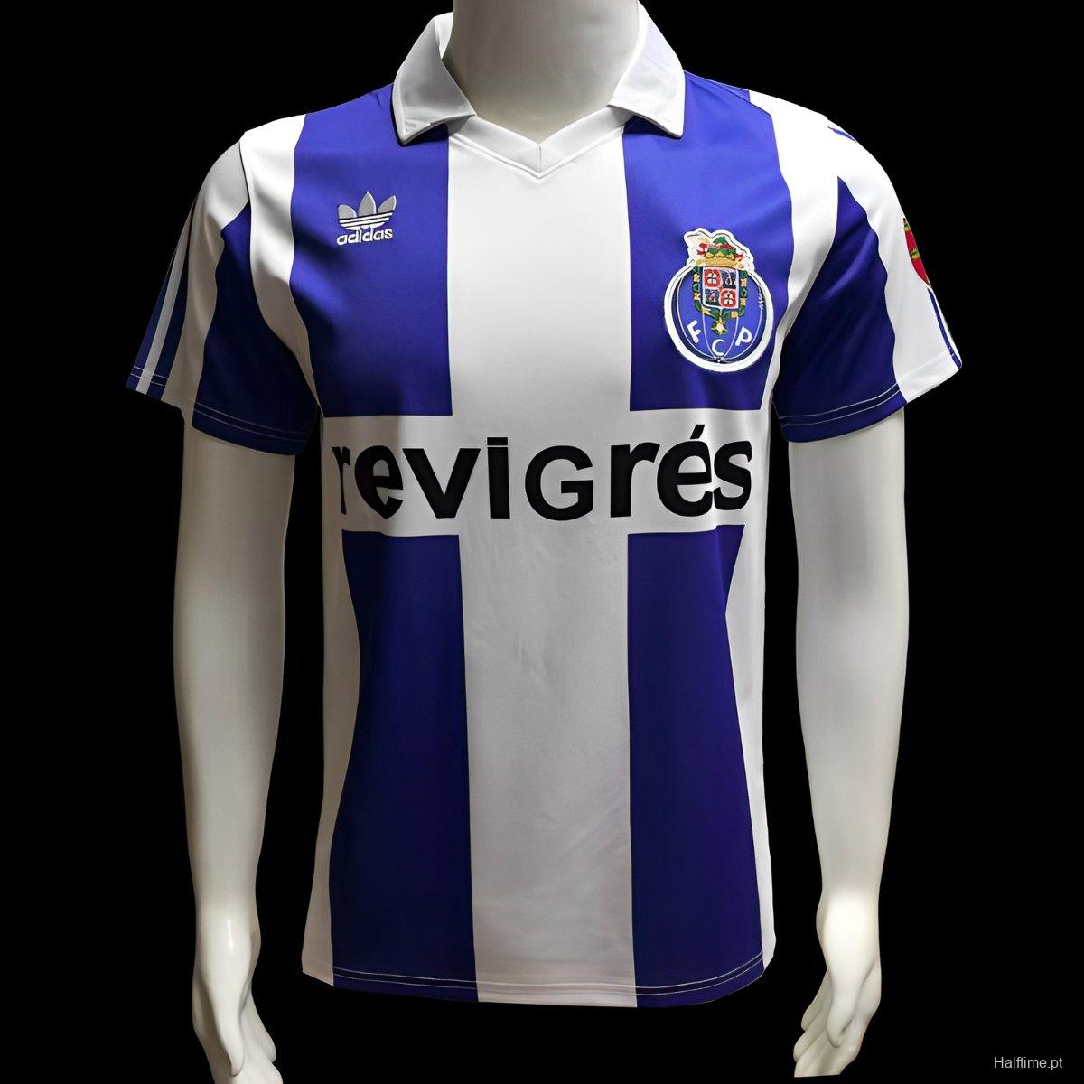 Retro 85/87 Porto Home Jersey 1:1 Thai Quality