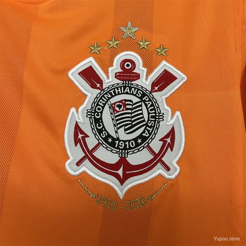 2010 Retro Corinthians Goalkeeper Orange Jersey 1:1 Thai Quality