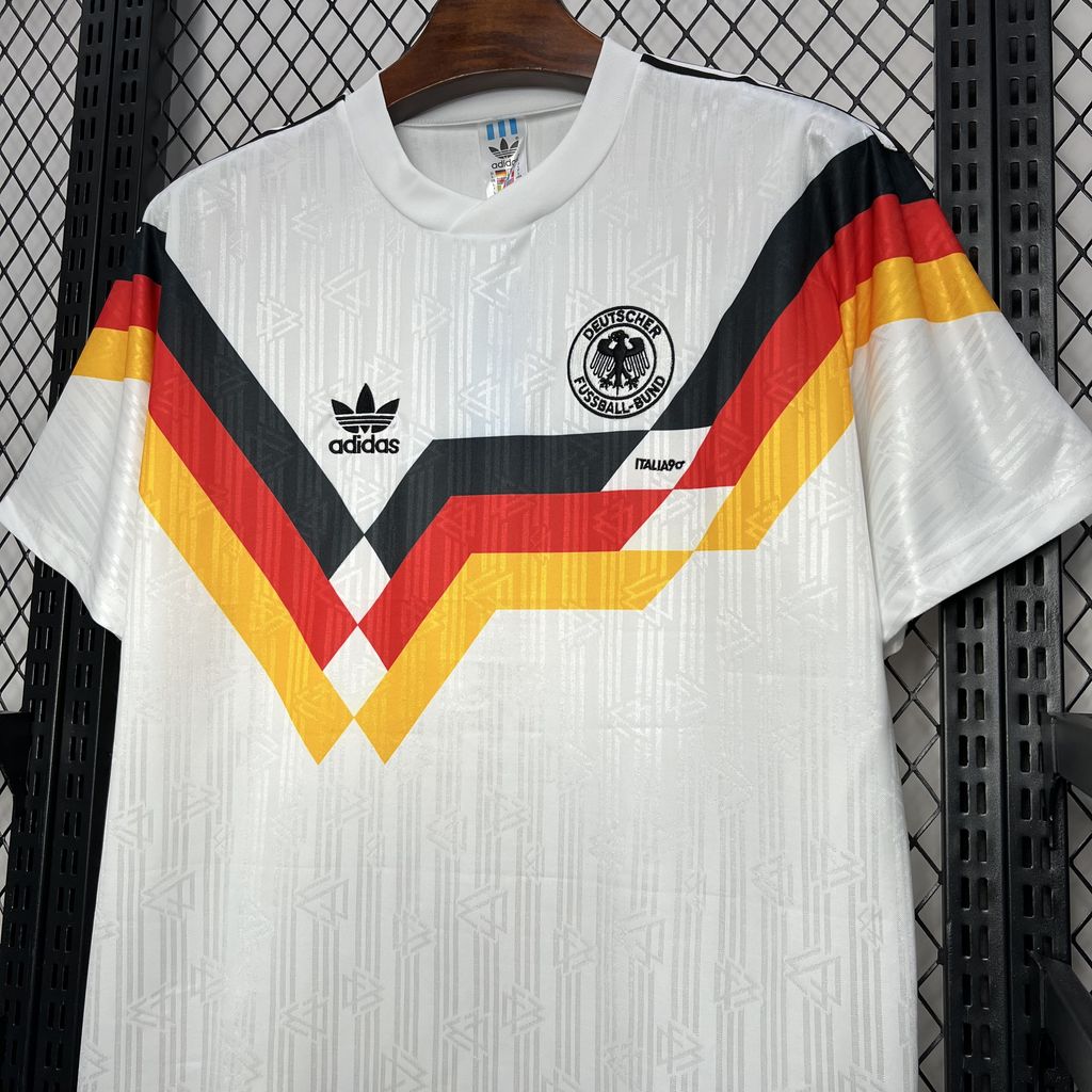 1990 Retro Germany Home Soccer Jersey