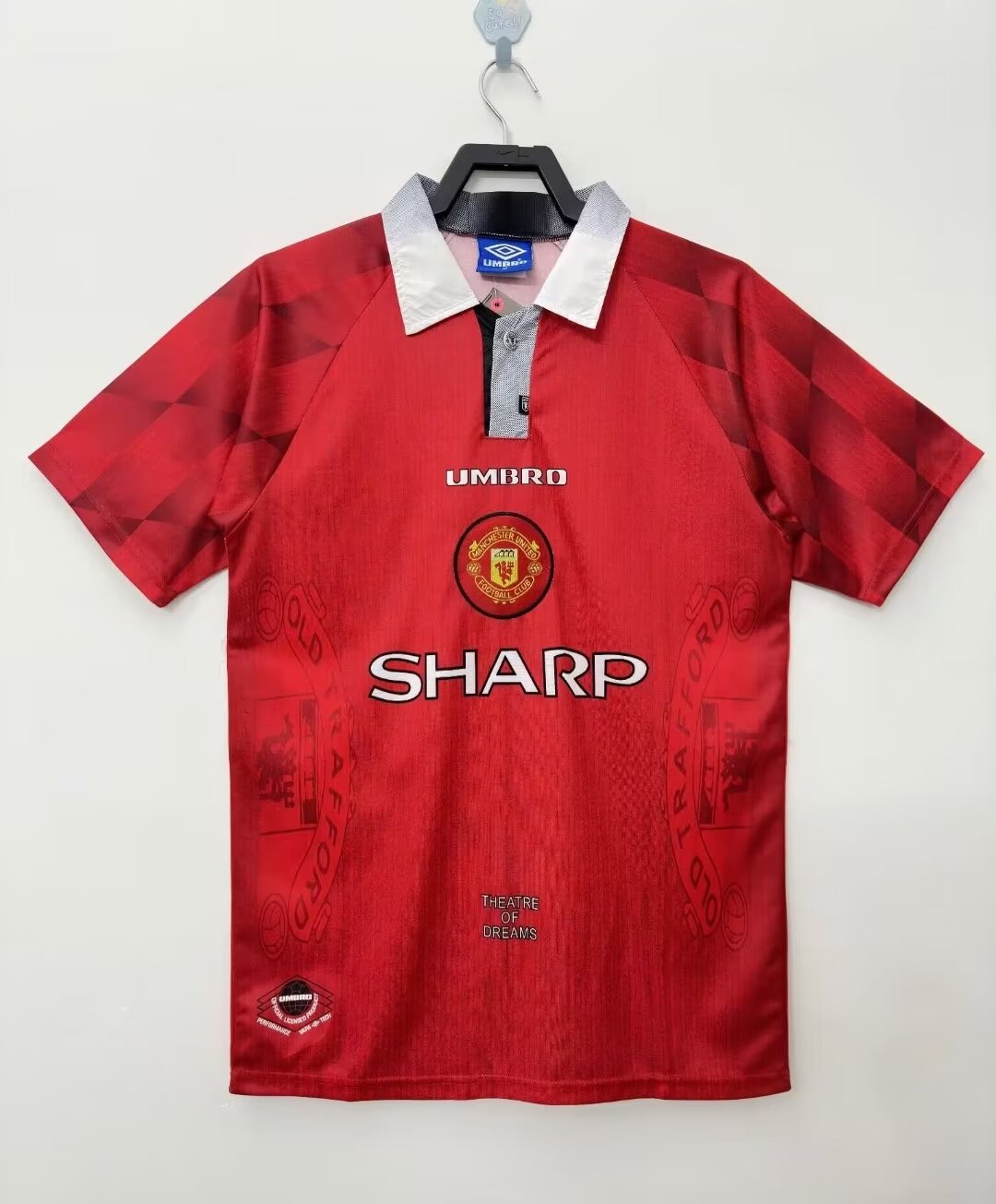 1996-97 Retro Manchester United Home Football Jersey 1:1 Thai Quality