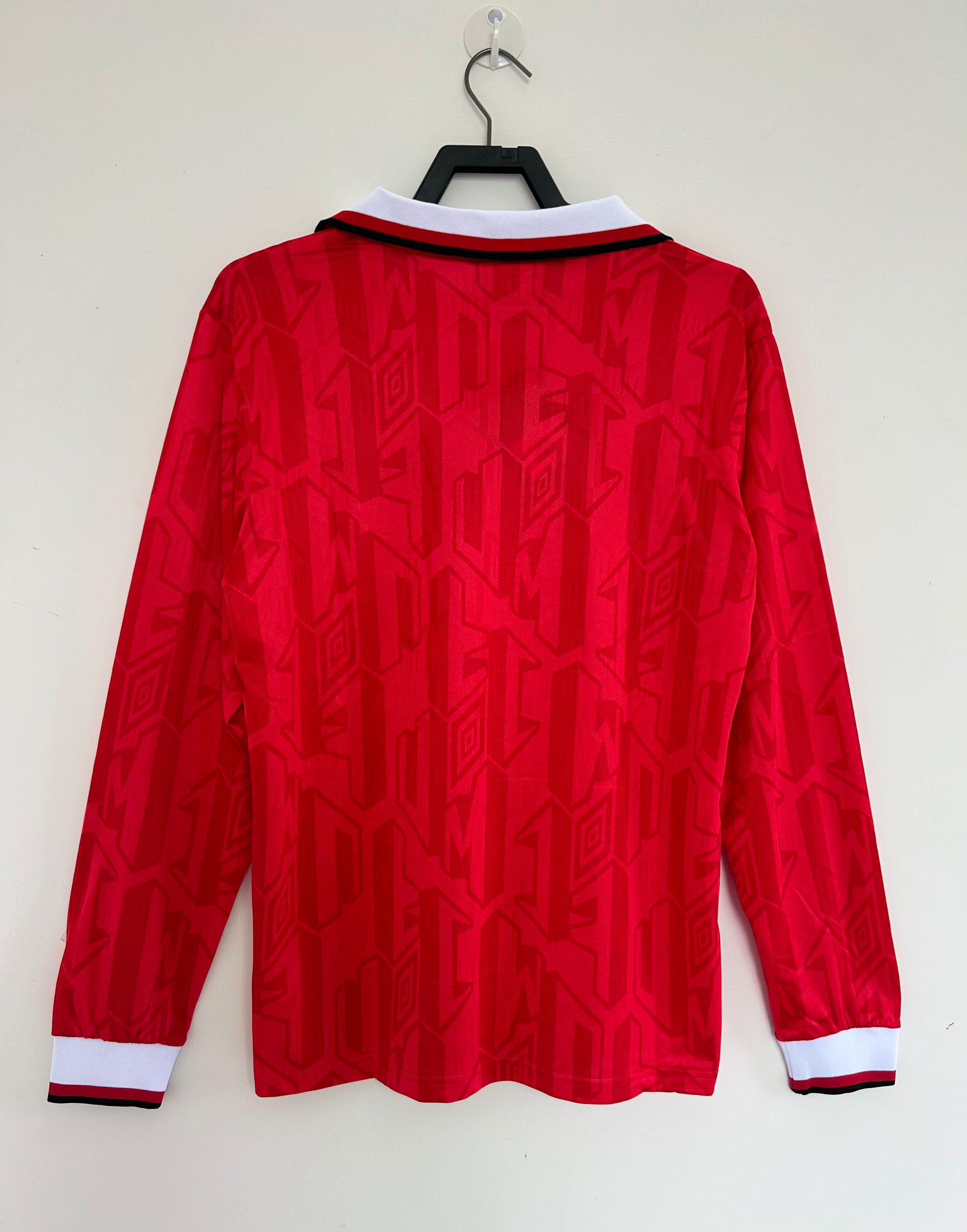 1992-94 Retro Manchester United Home Long Sleeve Football Jersey 1:1 Thai Quality