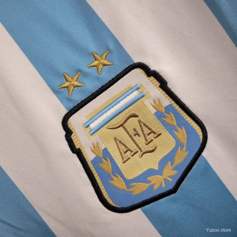 Retro 2014 Argentina Home Jersey 1:1 Thai quality