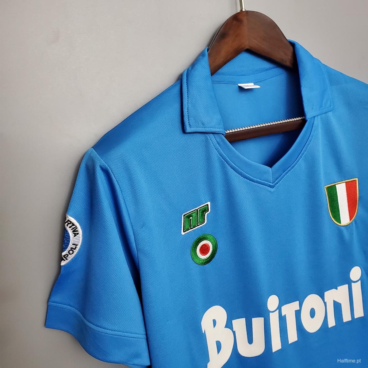 Retro Napoli 87/88 home Soccer Jersey 1:1 Thai Quality