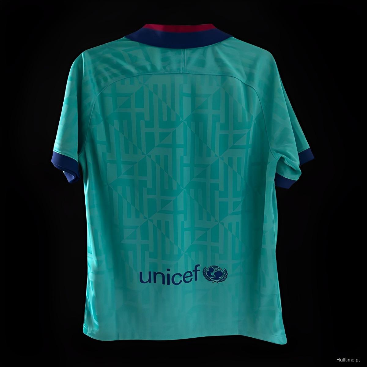 19/20 Retro Barcelona Third Blue Football Shirt 1:1 Thai Quality
