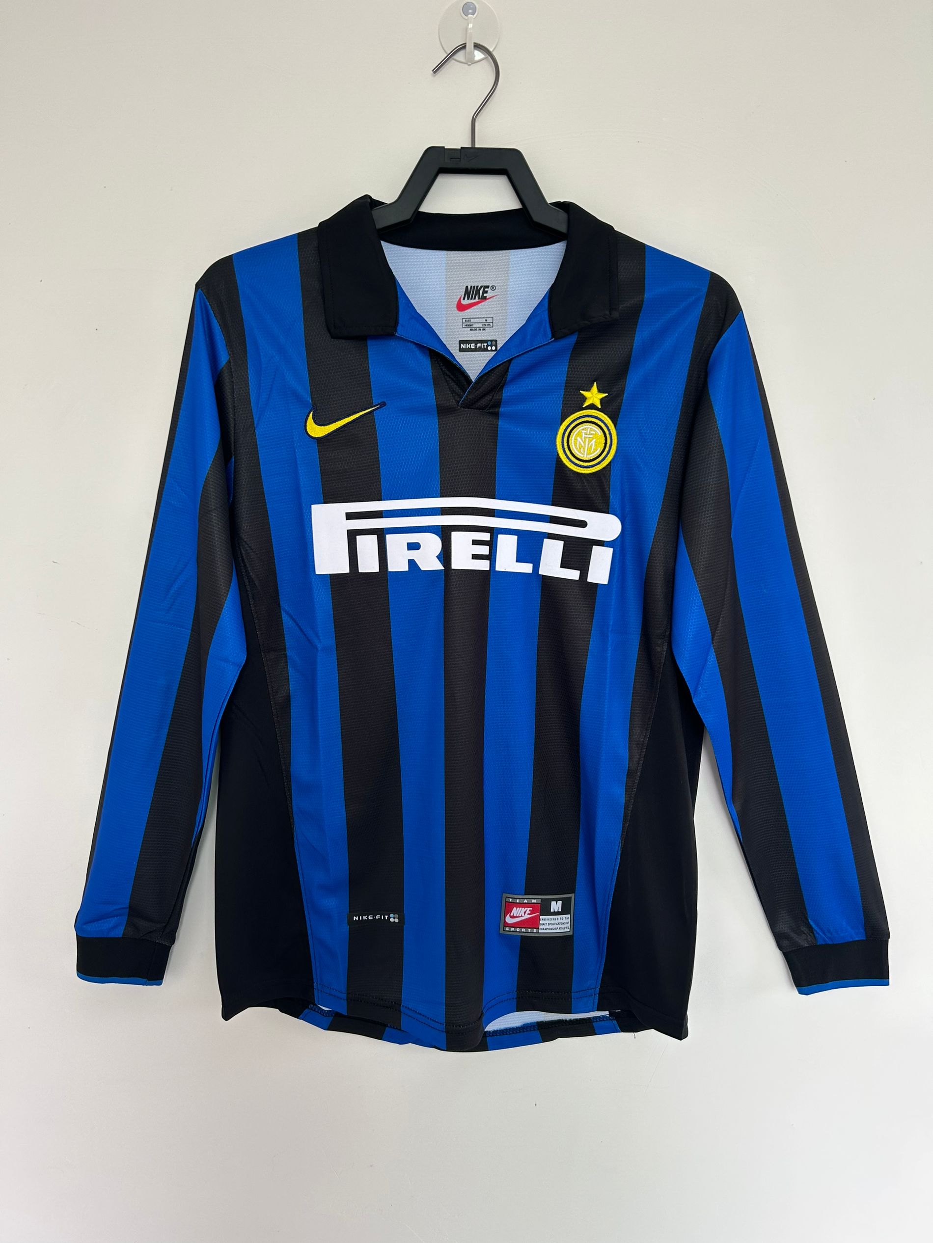 1998-99 Retro Inter Milan Home Long Sleeve Football Jersey 1:1 Thai Quality