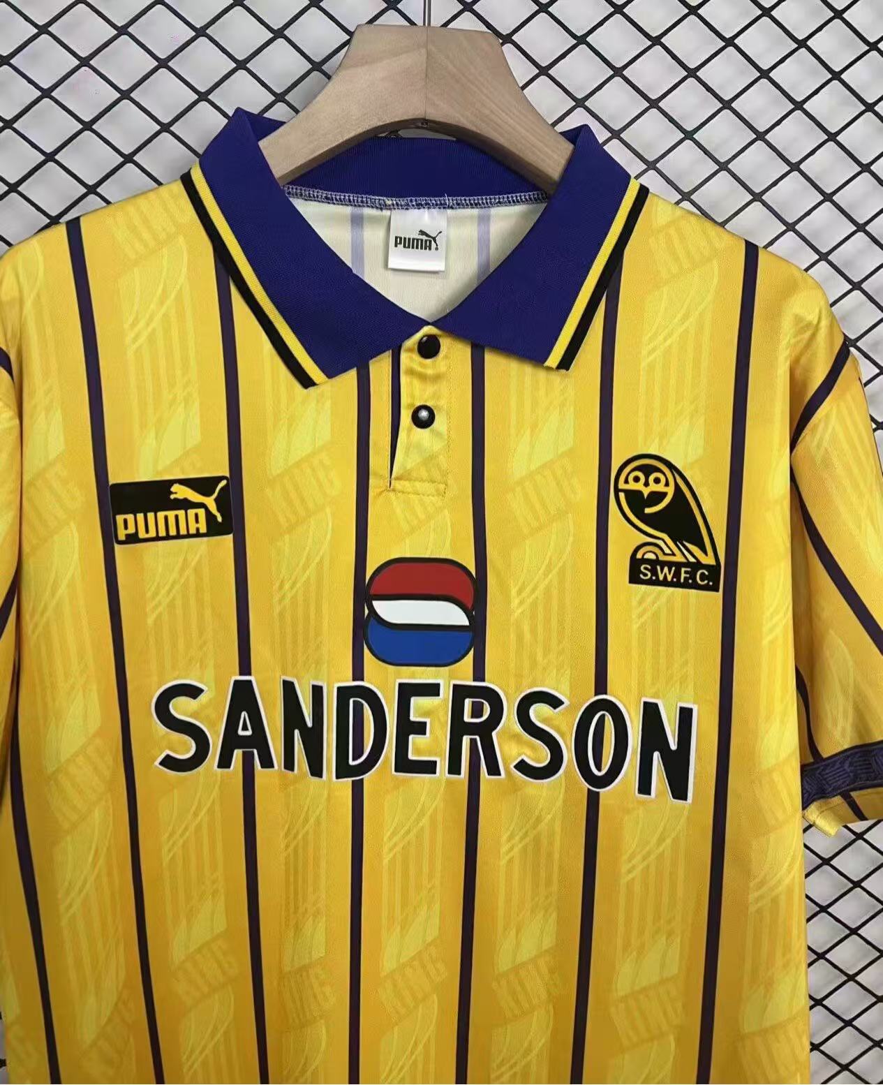 Retro Sheffield Wednesday 1994/95 Away Kit 1:1 Thai quality