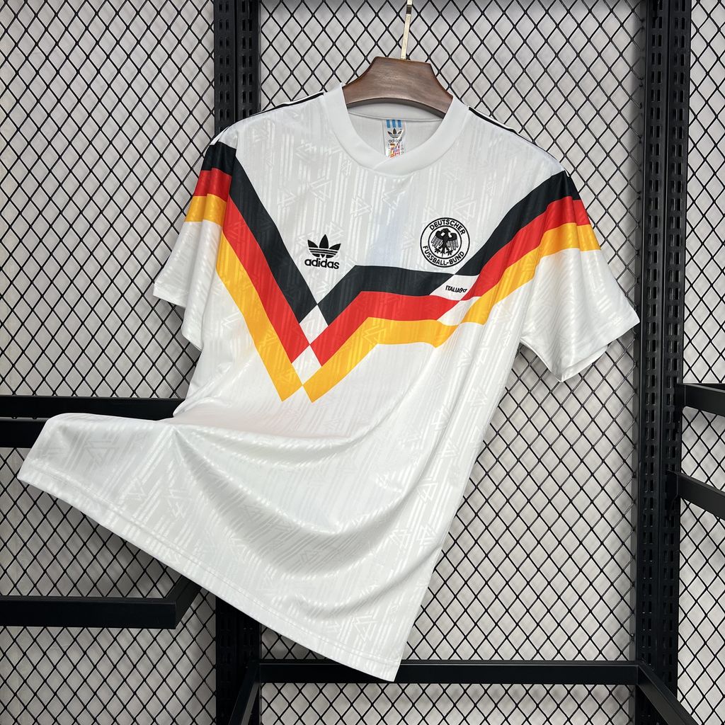 1990 Retro Germany Home Soccer Jersey