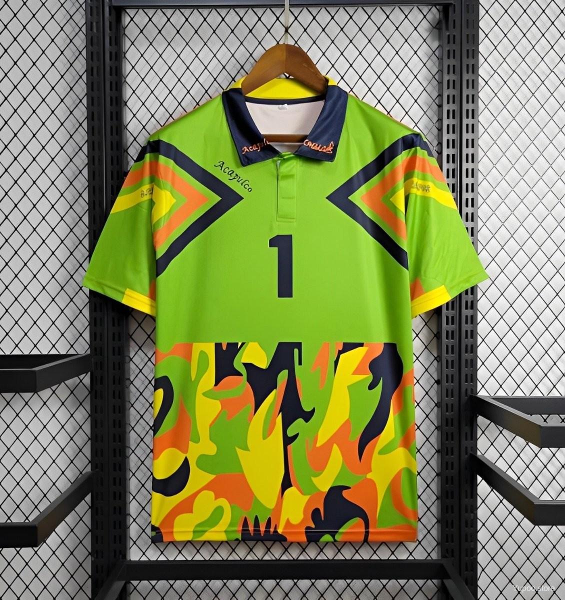 1994 Retro Mexico Jorge Campos Home Green Goalkeeper