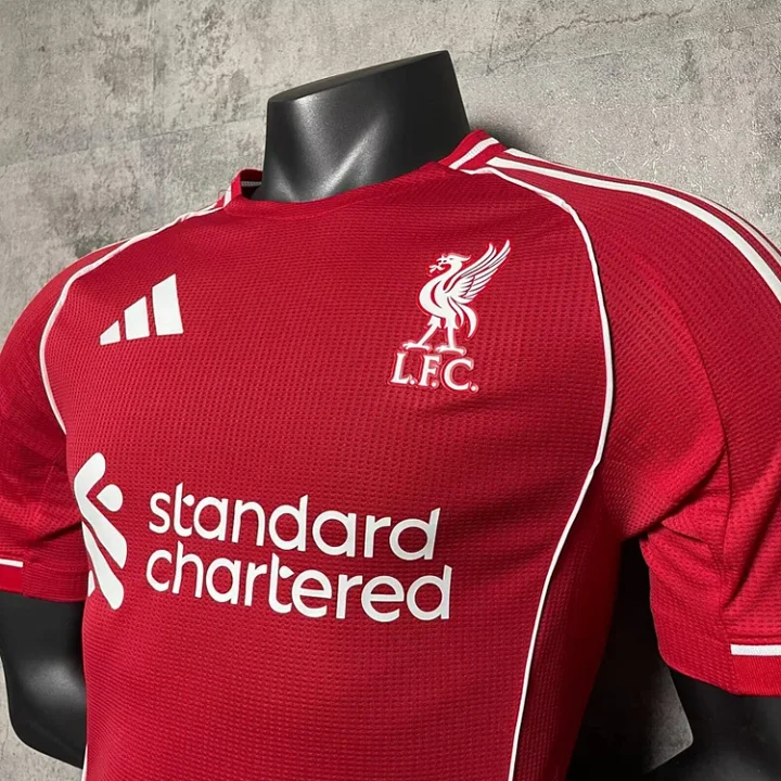 player version 25/26 LFC Home Football Jersey 1:1 Thai Quality