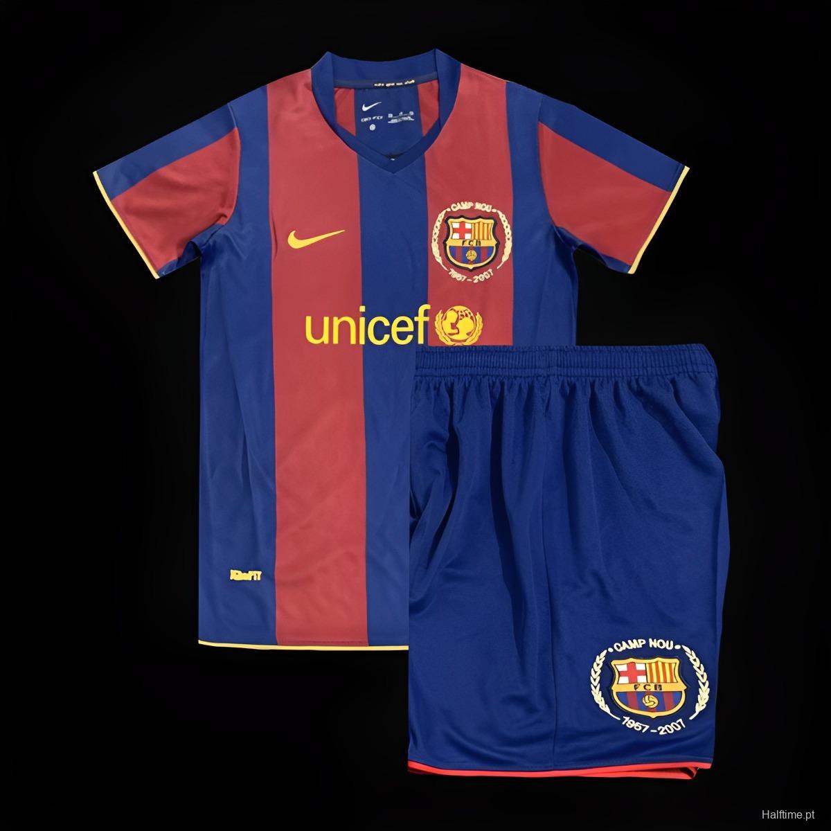 Retro Kids 07/08 Barcelona Home Jersey 1:1 Thai Quality