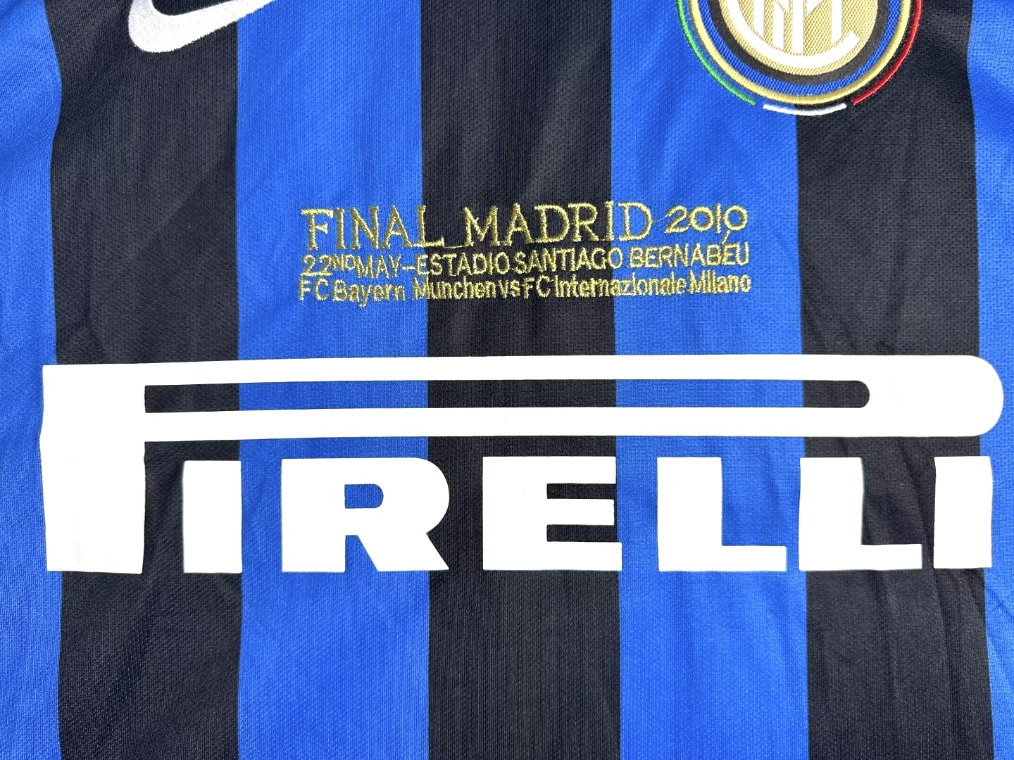 2010 Retro Inter Milan Home Long Sleeve Football Jersey 1:1 Thailand Quality