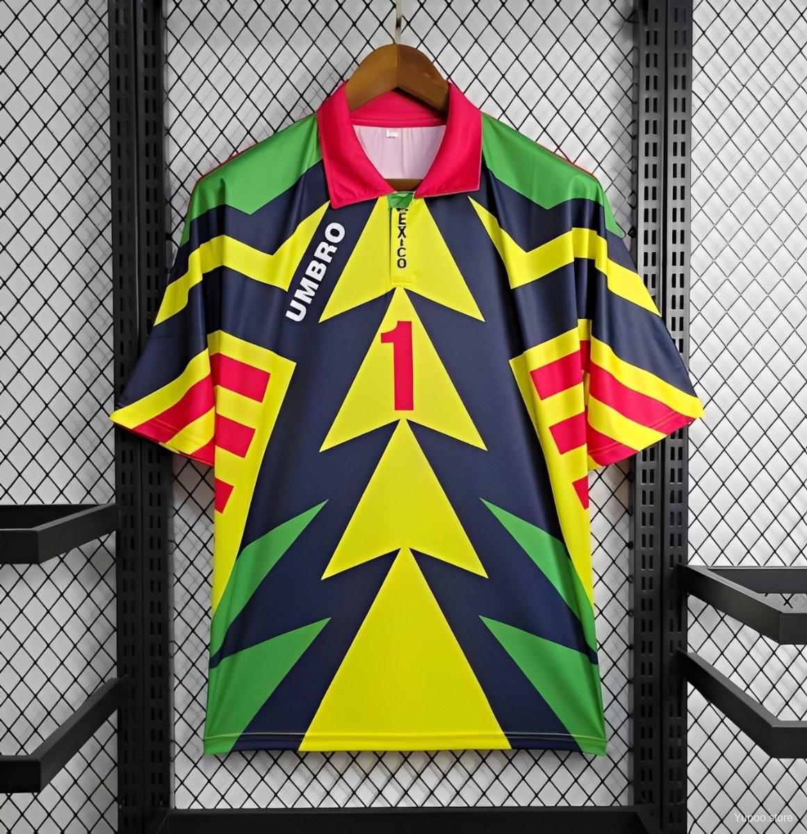 1994 Retro Mexico Away Goalkeeper Jersey