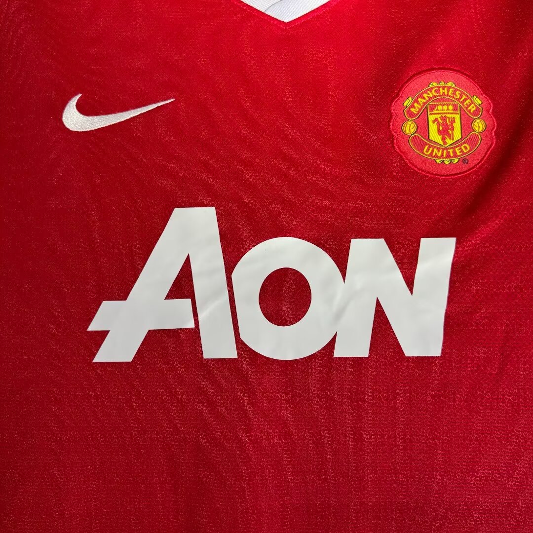 2010-11 Retro Manchester United Home Football Jersey 1:1 Thai Quality