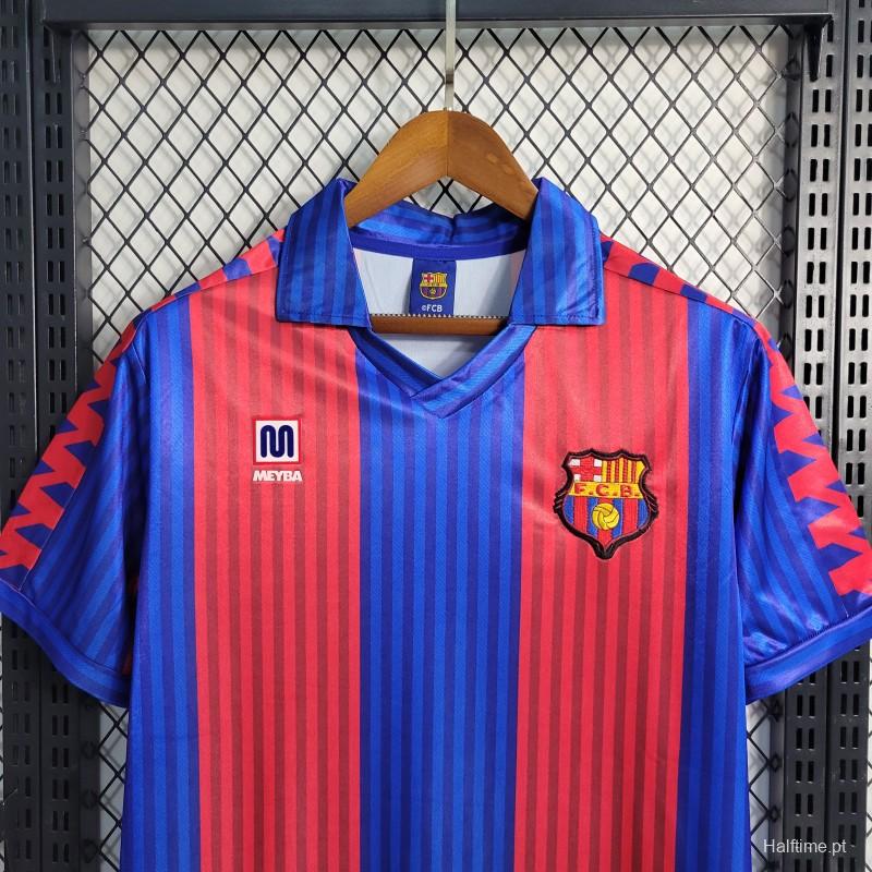 91/92 Retro Barcelona Home Football Shirt 1:1 Thai Quality