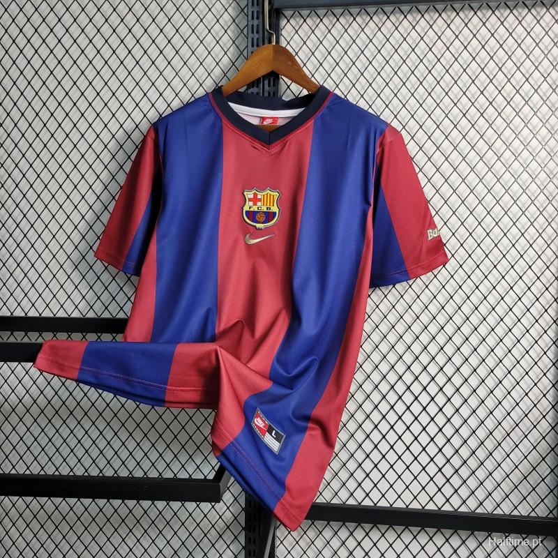 98/99 Retro Barcelona Home Football Shirt 1:1 Thai Quality