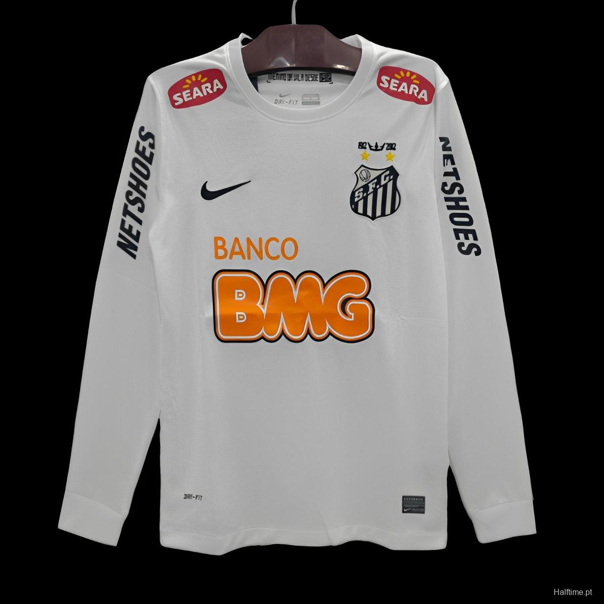 Retro 12/13 Santos Home Long Sleeve Jersey 1:1 Thai Quality
