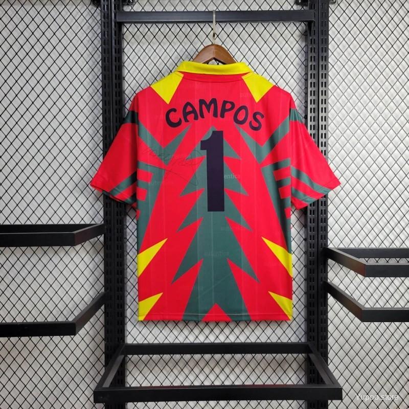 1998 Retro Mexico World Cup Goalkeeper Red Jersey