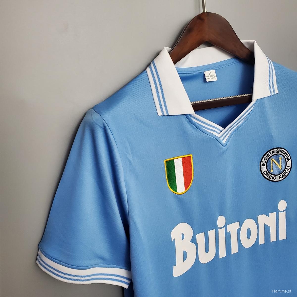 Retro Napoli 86/87 home Soccer Jersey 1:1 Thai Quality