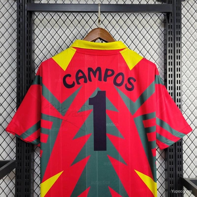 1998 Retro Mexico World Cup Goalkeeper Red Jersey