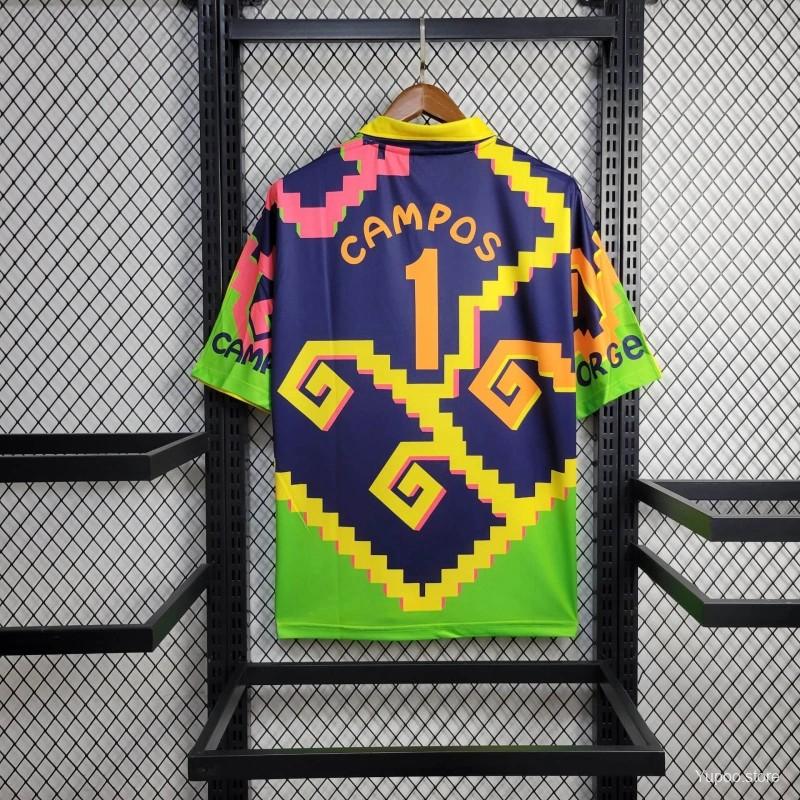 1995 Retro  Mexico Goalkeeper Campos Jersey