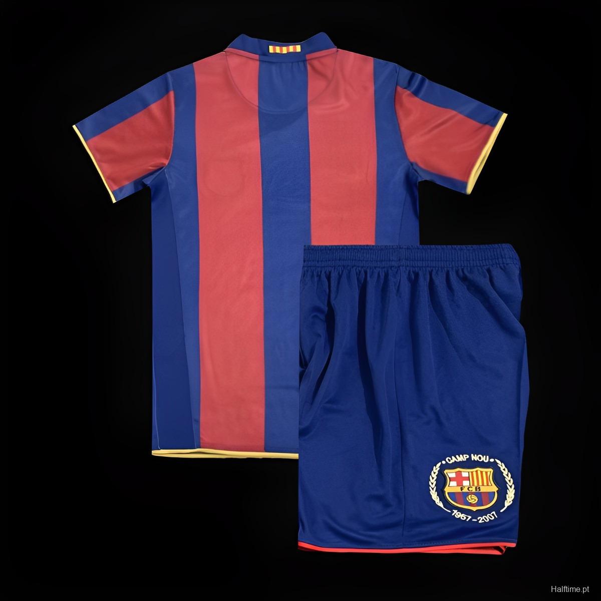 Retro Kids 07/08 Barcelona Home Jersey 1:1 Thai Quality
