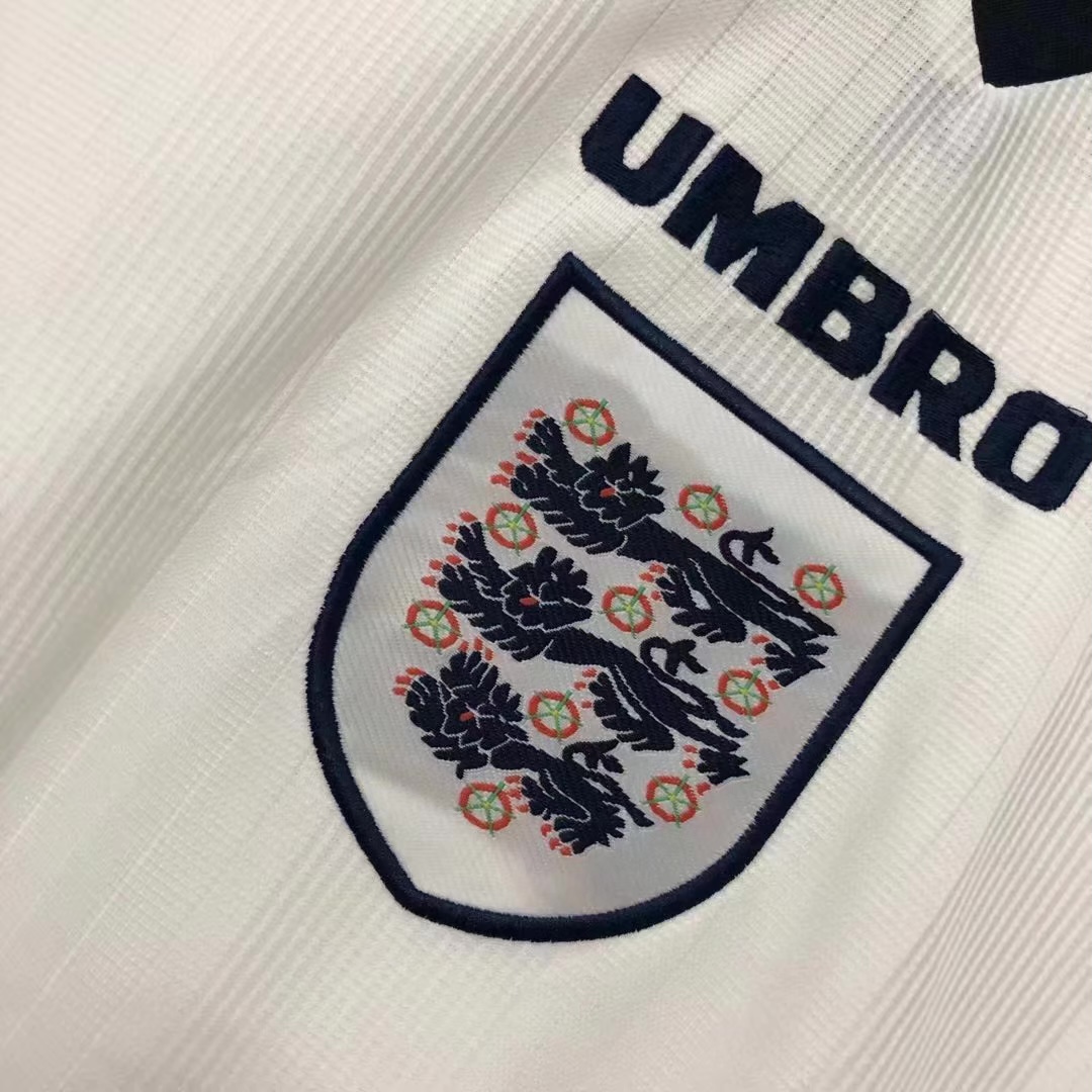 1996 Retro England Home Football Jersey 1:1 Thai Quality
