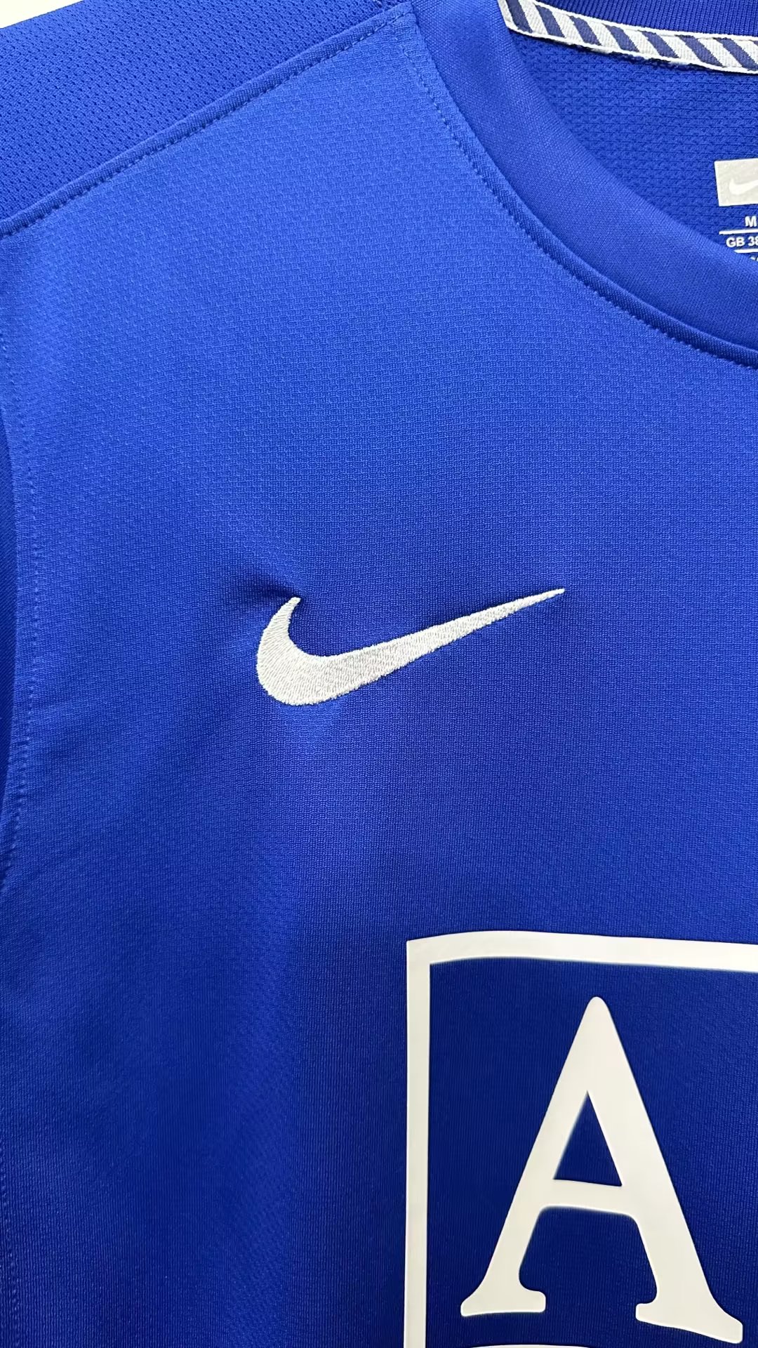 08/09 Retro Manchester United Away Blue Long Sleeve Football Jersey 1:1 Thai Quality