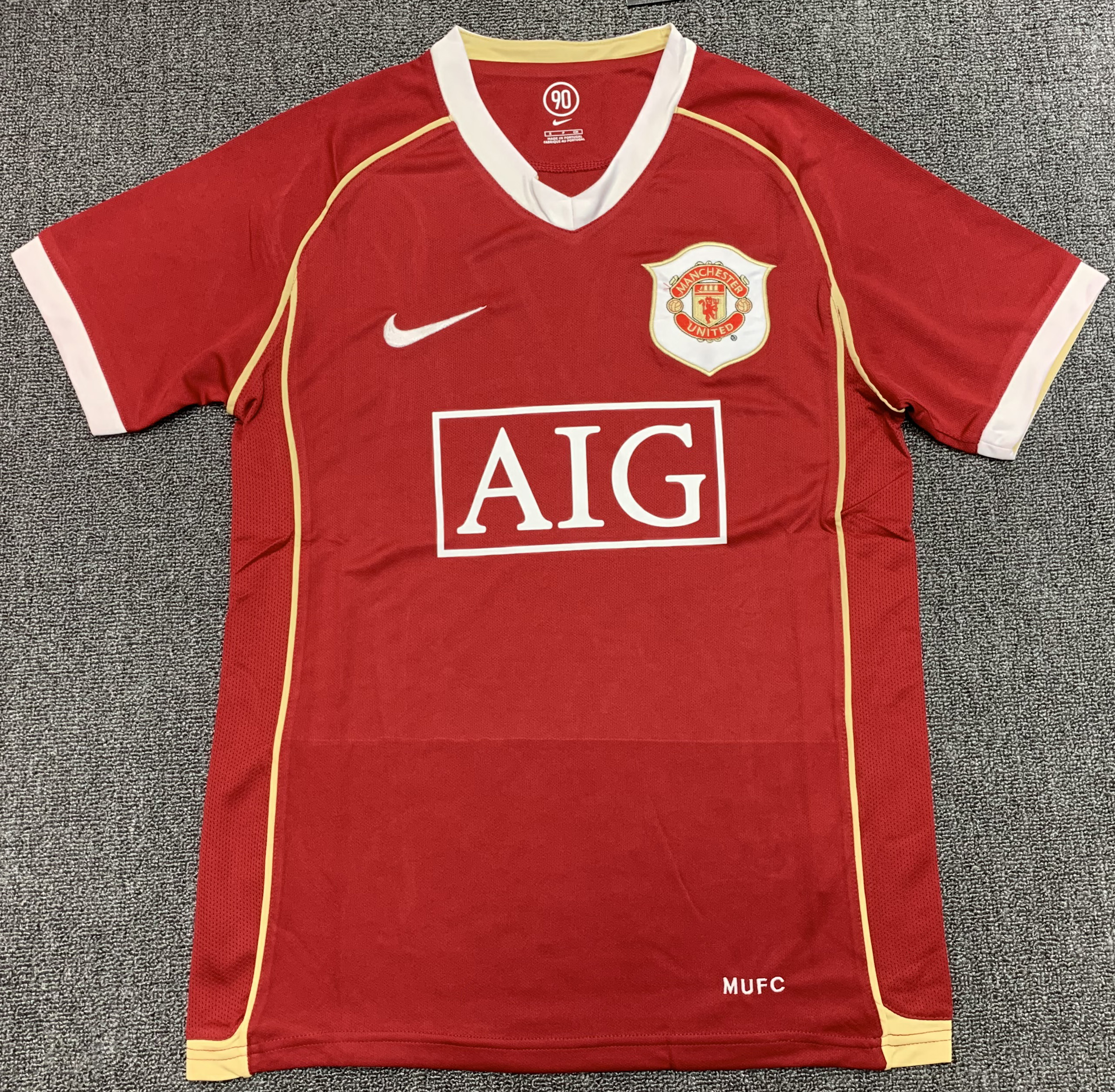 2006-07 Retro Manchester United Home Football Jersey 1:1 Thai Quality