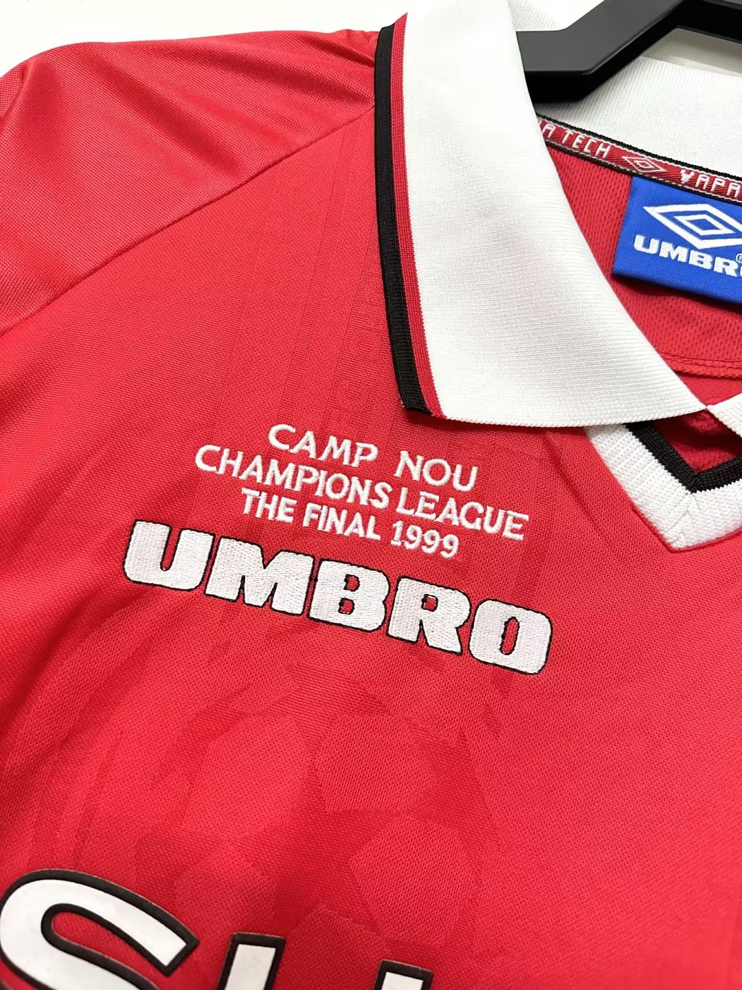 1999-00 Retro Manchester United Home Long Sleeve Football Jersey 1:1 Thai Quality